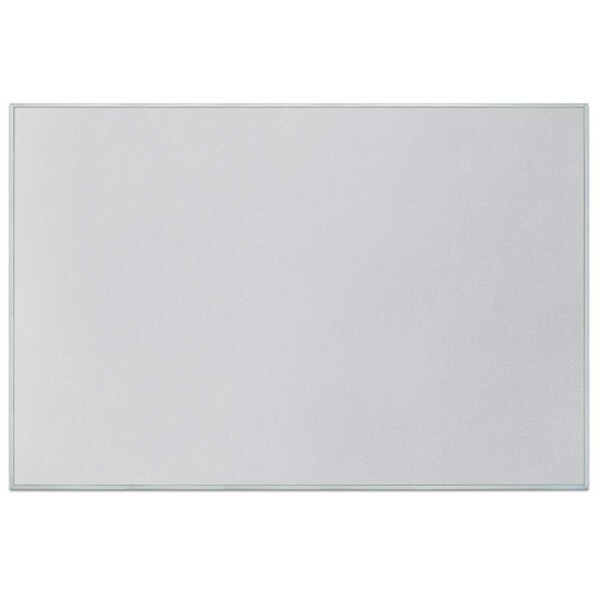 Corkboard, Fabric, Blk/Gry, 2 Door, 60x36"